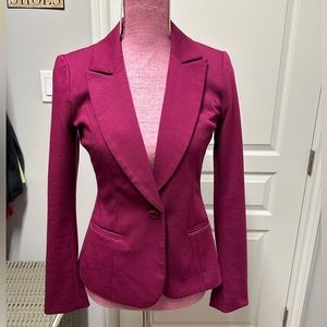 Maroon White House Black Market Blazer